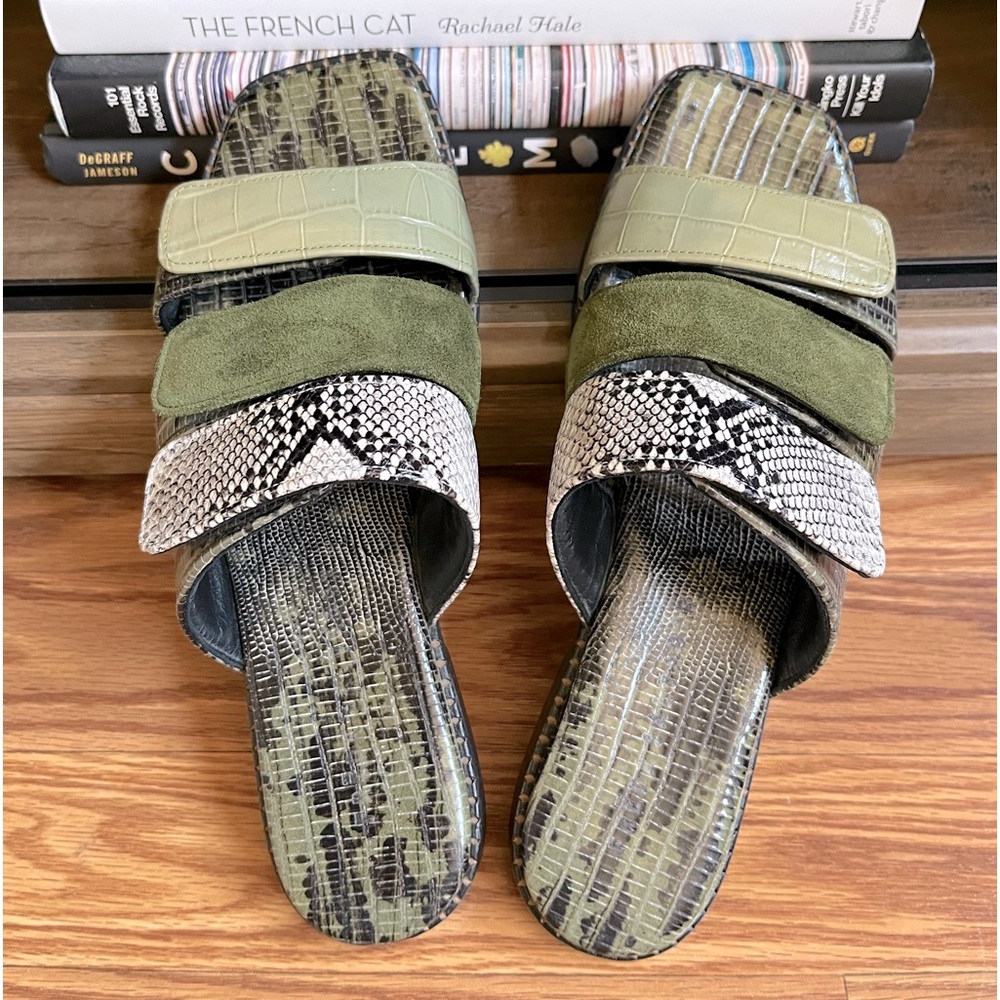 Freda Salvador Alita Padded Strap Slide, Eucalyptus Combo